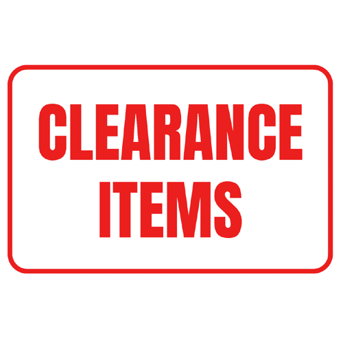 Big Savings. Clearance Items