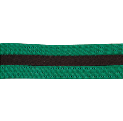 Green, Black Striped, Double Wrap