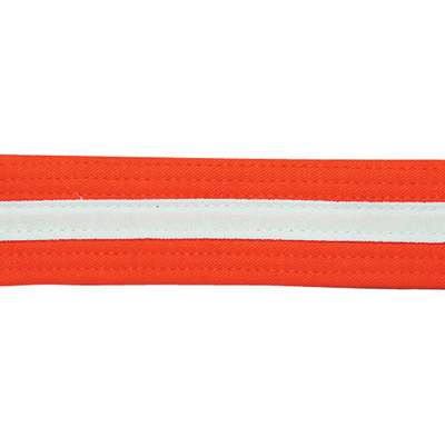 Orange, White Striped, Double Wrap