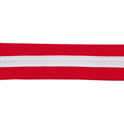 Red, White Striped, Double Wrap