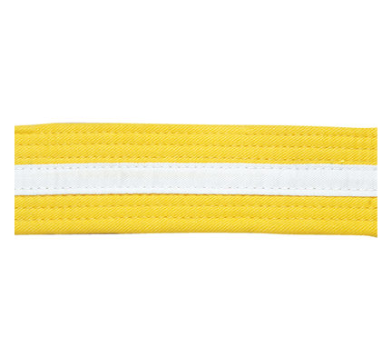 Yellow, White Striped, Double Wrap
