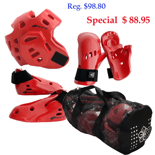 Sparring Gear Set  w. Mesh Bag