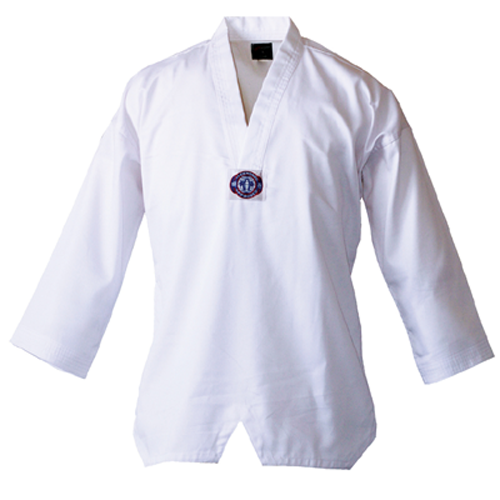 V-Neck Uniform Jacket, White