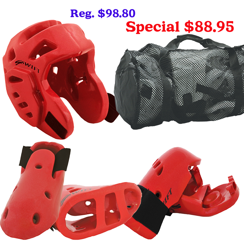 Sparring Gear Set  w. Mesh Bag