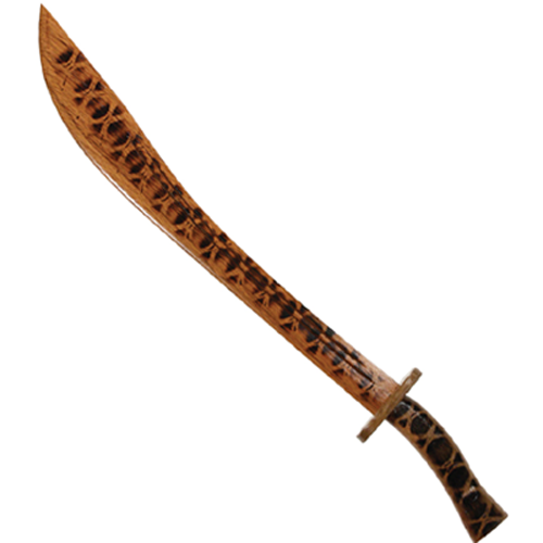 Wooden Kung Fu Broad Sword, Tiger